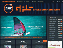 Tablet Screenshot of gps-speedsurfing.com